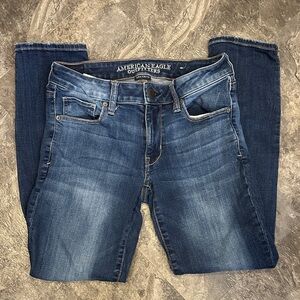 American Eagle Outfitters Women's Dark Blue Skinny Jeans